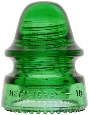 CD 162 HEMINGRAY-19, 7-up Green; picked from a line in Massachusetts!