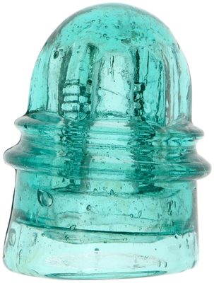 CD 158.2 BOSTON BOTTLE WORKS, Light Aqua; crown embossed variant!