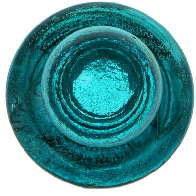 CD 202 HEMINGRAY, Rich Hemingray Blue w/ Soot Swirls; amazing veils of carbon soot rarely seen!