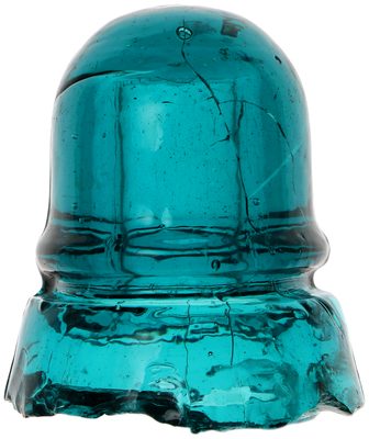 CD 742.3 {Unembossed} {Canada}, Rich Teal Blue; eye popping color!