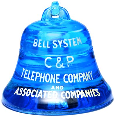 C & P TELEPHONE, Electric Blue; a true paperweight!