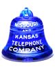 MISSOURI AND KANSAS TELEPHONE, Cobalt Blue; excellent condition!