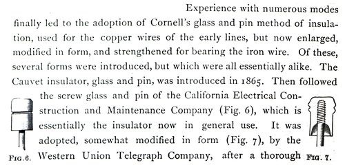 THE TELEGRAPH IN AMERICA, JAMES D. REID, 1879; "Must have" reference book for early telegraph insulators and companies!