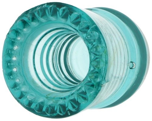 CD 102 {Unembossed} {Canada}, Light Blue w/ Milk; Inward tilting drip points! Great dome glass!