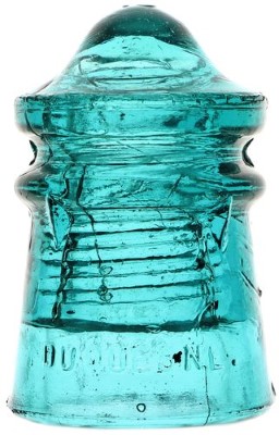 CD 106.1 DUQUESNE // GLASS CO., Blue Aqua; "Peak top"!