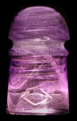 CD 102 B.T.Co. OF CAN. / [Diamond], Dark Purple w/ Milk Swirls; Neat milky swirls!