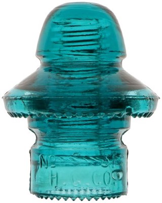 CD 196 No 51 / H.G.CO., "Hemingray Blue"; Note No 51 embossing!