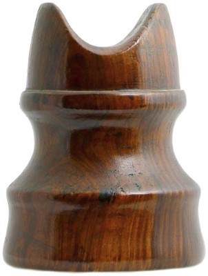 San Francisco Wooden Trolley Insulator, Mottled Brown; Nice mottling and striping!