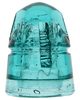 CD 158 BOSTON BOTTLE WORKS, Aqua; Segmented pinhole, inner skirt embossed!