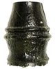 CD 701.6 "Confederate Egg", Green Blackglass; Richmond fire survivor!