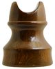 San Francisco Wooden Trolley Insulator, Brown; A darker variation!