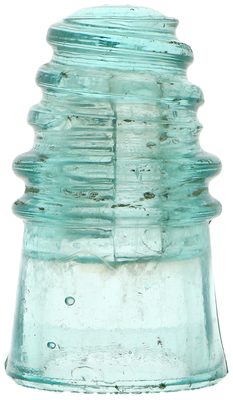 CD 110.5 NATIONAL INSULATOR CO., Light Aqua; Classic New England corkscrew!