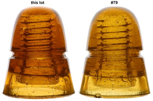 CD 145 H.G.CO., Rich Orange Amber; (UPDATE) A mid-range amber beehive, ready to display!