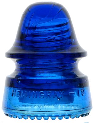 CD 162 HEMINGRAY-19, Rich Bright Cobalt Blue; Wonderful condition and color, a gem for sure!