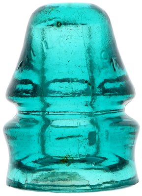 CD 731 TILLOTSON, Blue Aqua; The "Compromise" insulator!