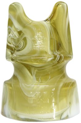 SI 269 H&H ELECTRIC CO Commemorative, Butterscotch & Marshmallow Sundae; Lovely slag glass!