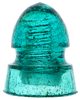 CD 149 "Burbrook", Bright Aqua w/ Seed Bubbles; A "pointed bullet" with lots of character!