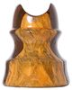 San Francisco Wooden Trolley Insulator, Blond/Walnut Two-tone; Wow! A standout example!