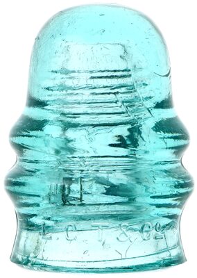 CD 131.4 L.G.T.& CO., Light Aqua; Early threaded style!