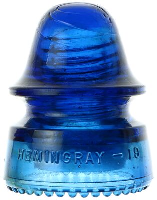 CD 162 HEMINGRAY-19, Cobalt Blue; Perfect drips, great color!