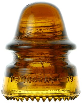 CD 162 HEMINGRAY, Honey Yellow Amber; A colorful example!