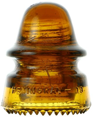 CD 162 HEMINGRAY, Honey Yellow Amber; A colorful example!