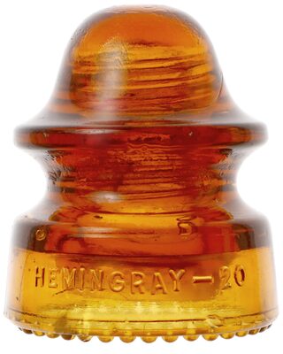 CD 164 HEMINGRAY-20, Bright Orange Amber; Classic and popular!