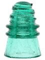 CD 110.6 NATIONAL INSULATOR CO., "Green"; What a contrast with the "common" light aqua one!