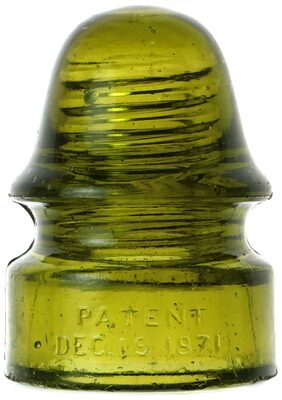 CD 134 PATENT DEC. 19, 1871, Deep Yellow Olive Green; What a color!