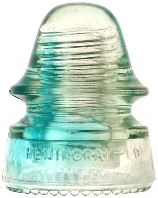 CD 162 HEMINGRAY-19, Clear/Blue Two-Tone; Add to your "Clear/Blue" collection!