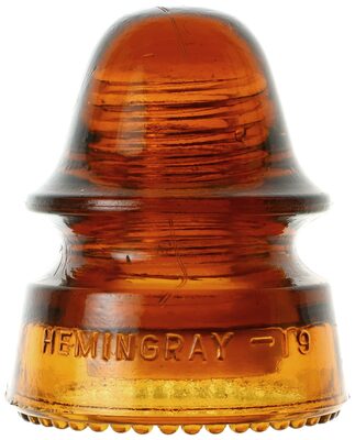 CD 162 HEMINGRAY-19, Orange Amber; Classic Hemingray!