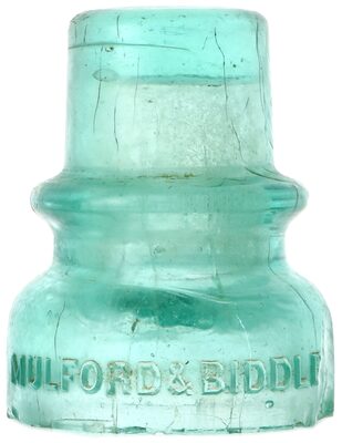 CD 735 MULFORD & BIDDLE, Light Aqua; Classic "Baby Pilgrim Hat" style!