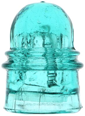 CD 158.2 BOSTON BOTTLE WORKS, Light Aqua; excellent condition and a great milky ribbon!