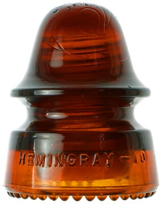 CD 162 HEMINGRAY-19, Dark Orange Amber; a classic color for your collection!