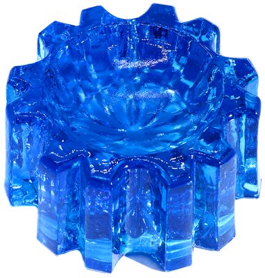 Piano Insulator {"Cog" style}, Rich Peacock Blue; stunning color!