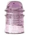 CD 121 AM.TEL.& TEL.CO., Purple w/ Milk Swirls; veils of milk throughout the insulator!