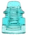 CD 157.5 STANDARD GLASS INSULATOR CO., Light Aqua; bold base embossing!