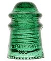 CD 106 HEMINGRAY, Deep Fizzy Green; Outstanding color! Old prism style embossing!
