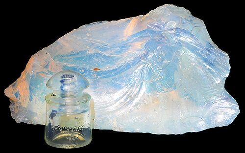 Opalescent Chunk of Glass; A massive piece, a great go-with for the Hemingray collector!