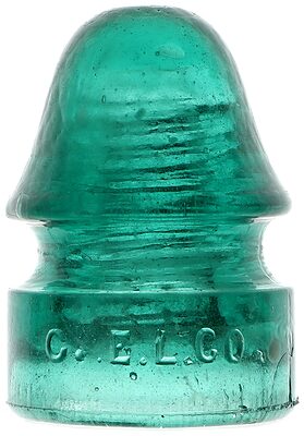 CD 134 C.E.L.CO., Light Jade Aqua Milk; Cambridge Electric Light Company?