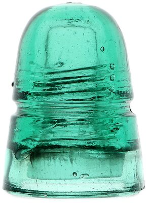 CD 145 AM.INSULATOR CO., Green; Classic American beehive!