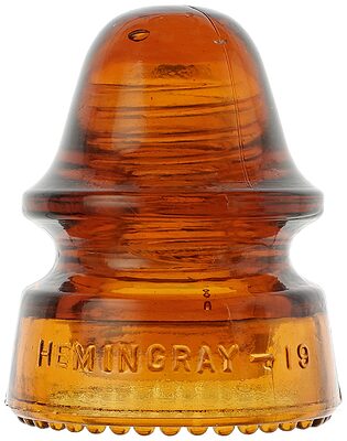 CD 162 HEMINGRAY, Bright Orange Amber; Classic Hemingray color!