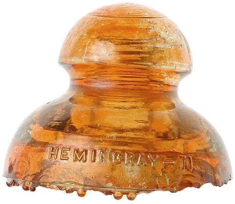CD 281 HEMINGRAY, Carnival; A rare insulator, from the dump!