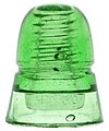 CD 145 H.G.CO., Depression Glass Green; Nice clear glass and a glower!
