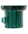 HICKOCK'S PATENT 1859 Lightning Rod Insulator, Dark Teal; Classic LRI!