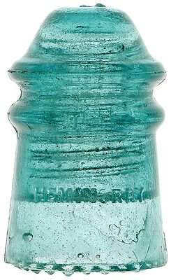 CD 106 HEMINGRAY, Fizzy Aqua; Old "prism style" embossing!