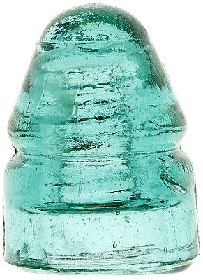 CD 132 DEC. 19, 1871, Aqua w/ Milk Ribbon; Nice old bullet with milky character!