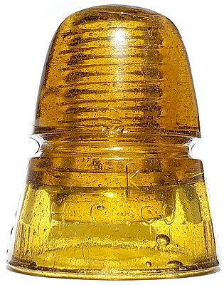 CD 145 H.G.CO., Fizzy Honey Yellow Amber; Attractive and desirable beehive! UPDATE: