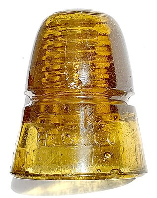 CD 145 H.G.CO., Fizzy Honey Yellow Amber; Attractive and desirable beehive! UPDATE:
