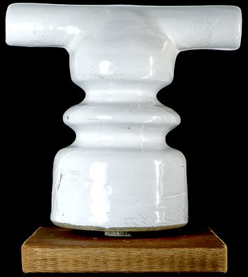 U-2097 {Unmarked} {Vietnam}, White Porcelain; Large and super crude!